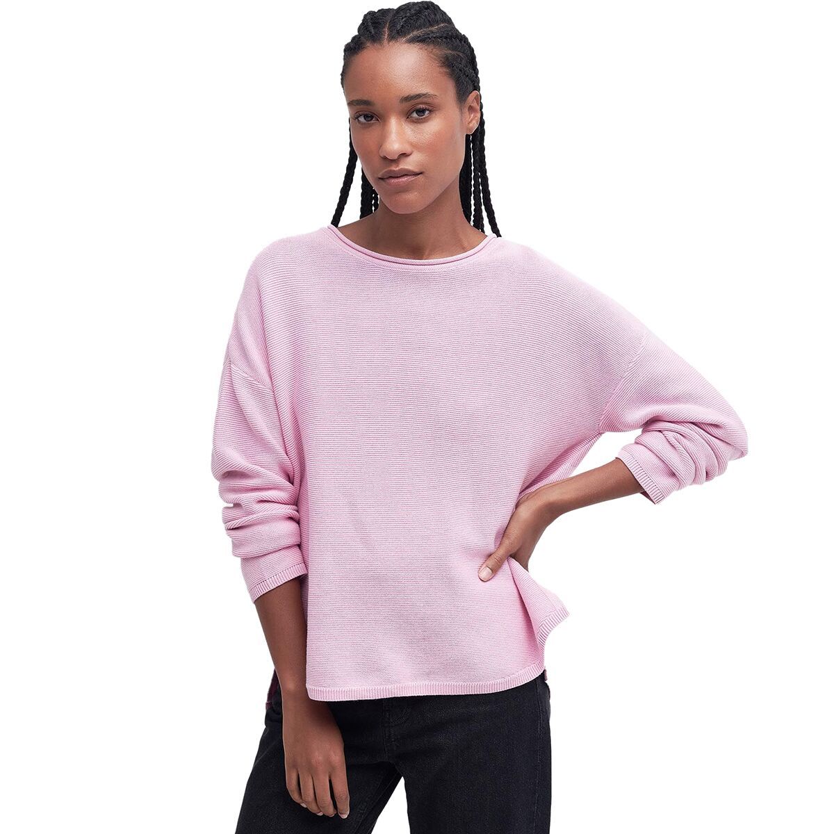 Barbour Marine Knitted Jumper - Women's Mallow Pink, US 8/UK 12