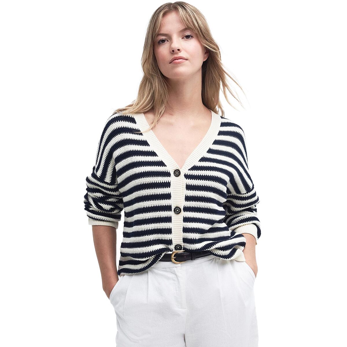 Barbour Sandgate Knitted Cardigan - Women's Multi Stripe, US 4/UK 8
