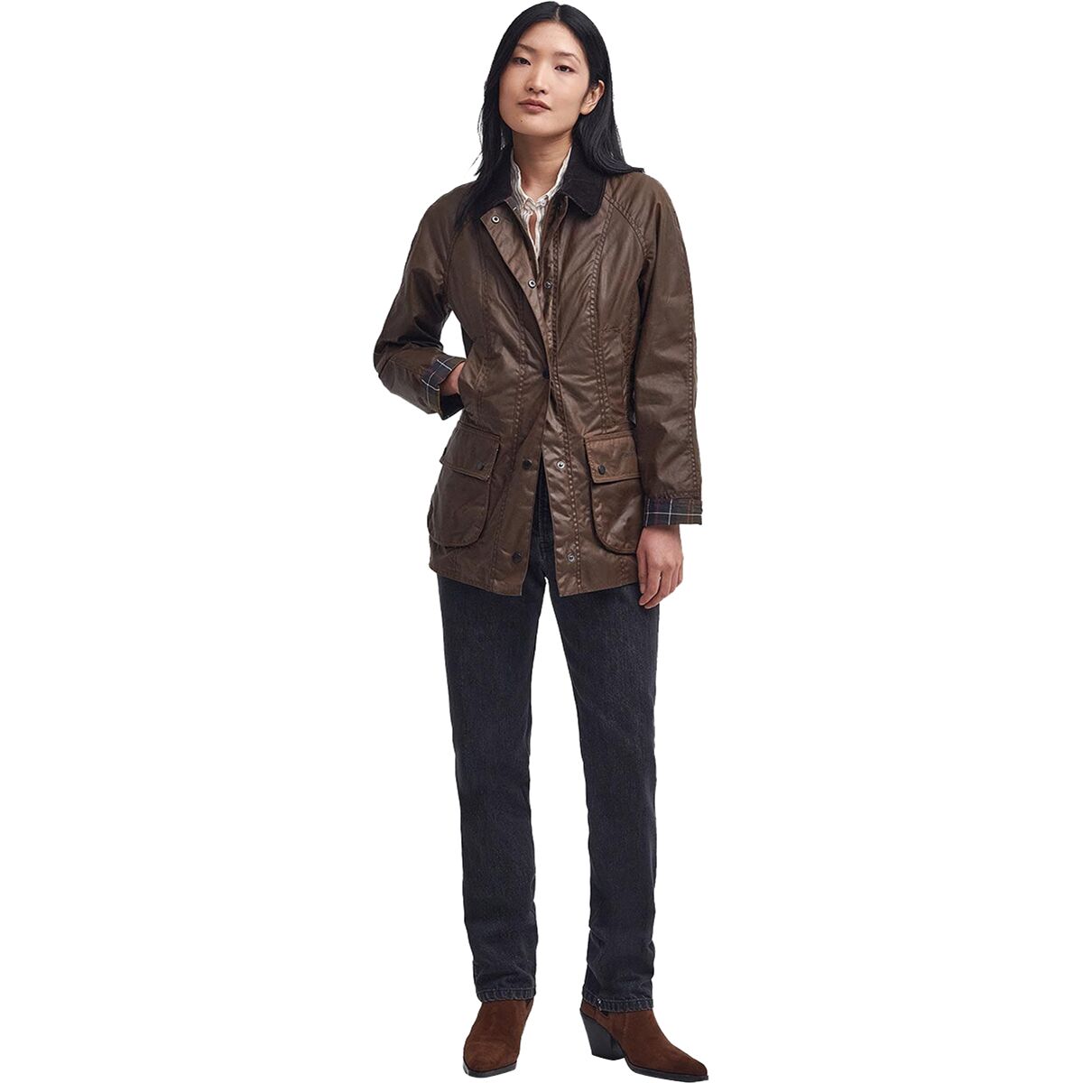 Barbour ジャケット サイズ:40 ブラウン 1902104 Barbour Classic Bedale Wax Jacket In Classic Dark Olive | Rainwater's