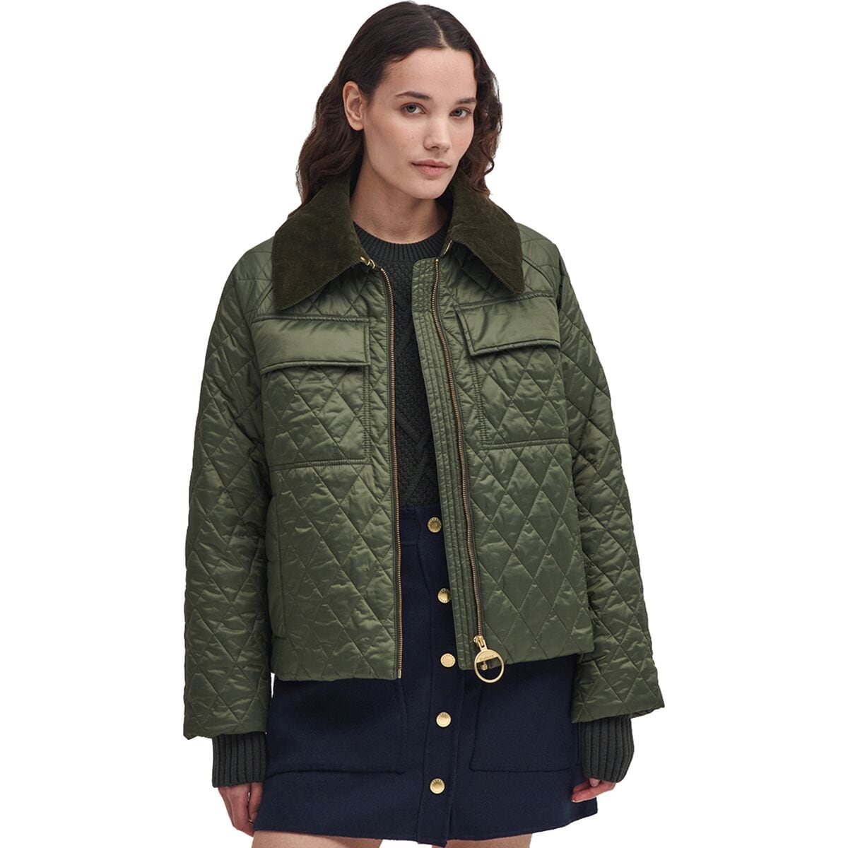 Image of Barbour Beauly Quilt Jacket - Women's Olive/Ancient, US 10/UK 14