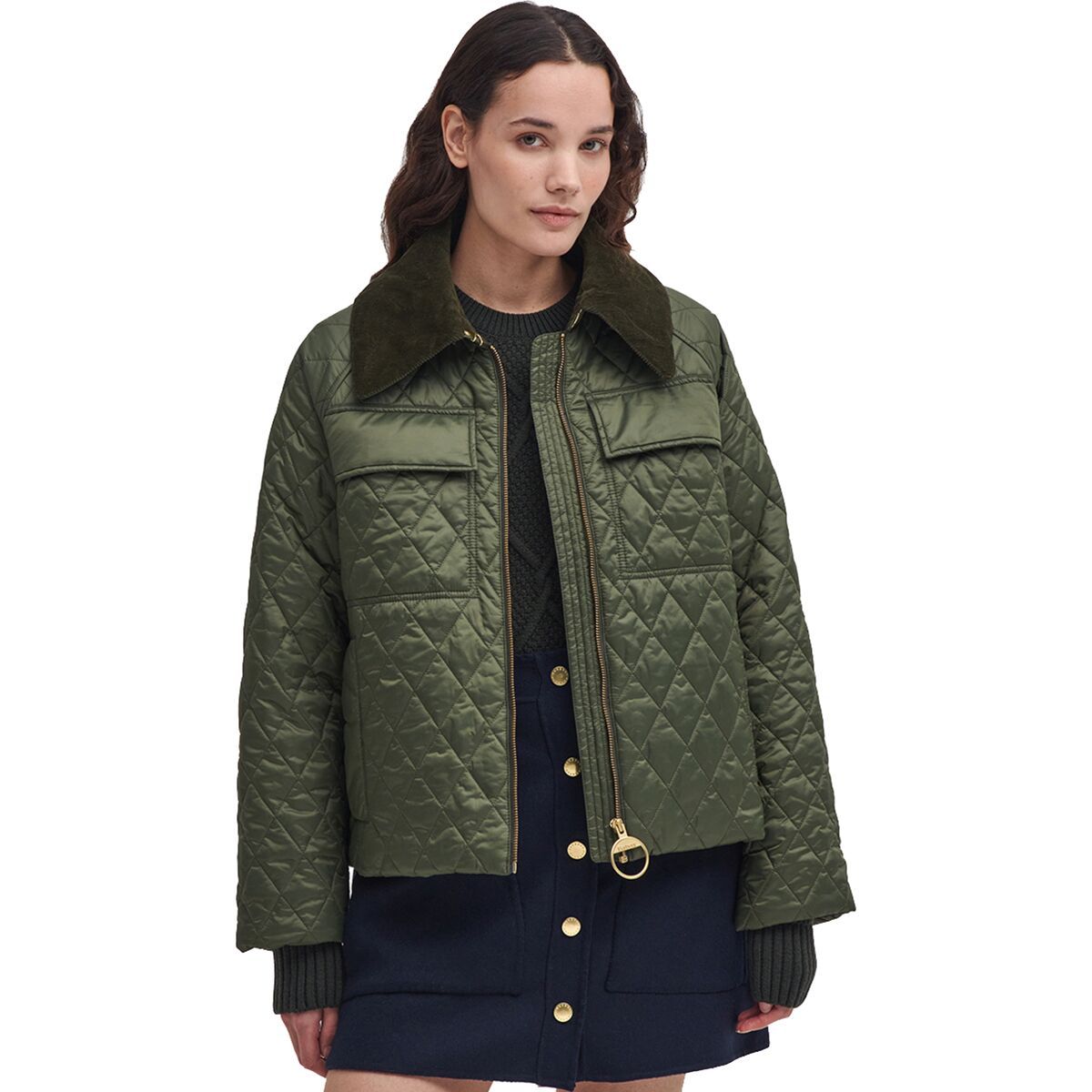 Image of Barbour Beauly Quilt Jacket - Women's Olive/Ancient, US 14/UK 18