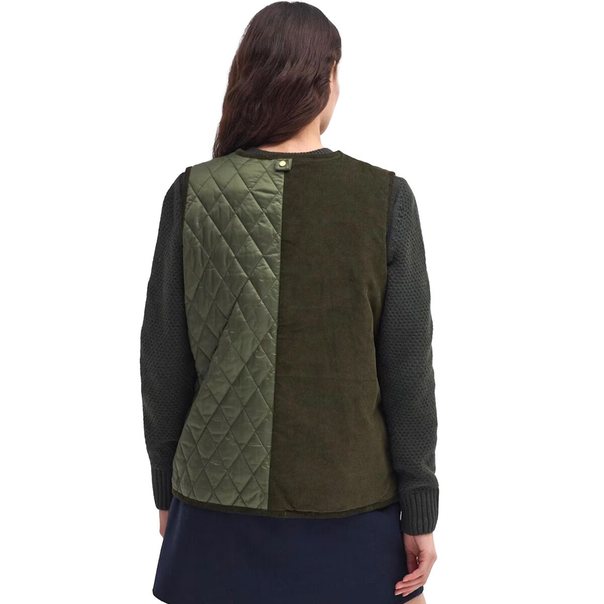 England製 Barbour SL Liner Wool vest Barbour Polarquilt Waistcoat Zip-In Liner - Olive – Chancellor's
