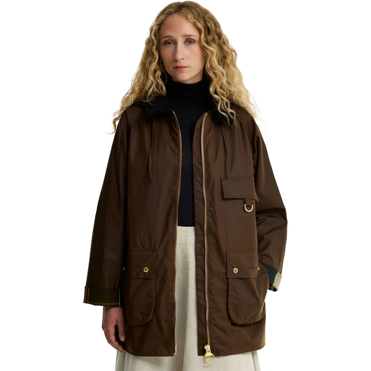 Image of Barbour Highclere Wax Jacket - Women's Bark/Muted, US 12/UK 16