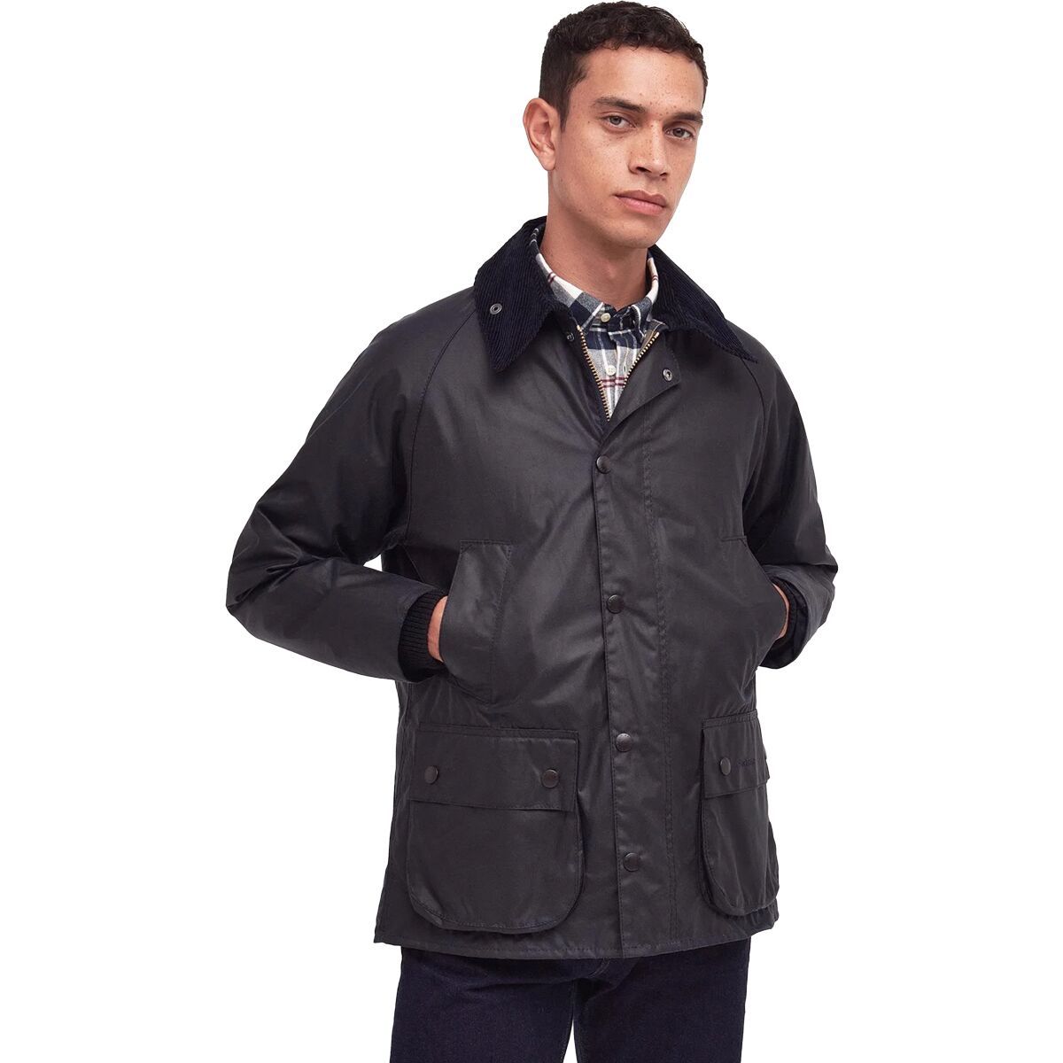 Barbour Bedale Wax Jacket - Men's Navy, 38