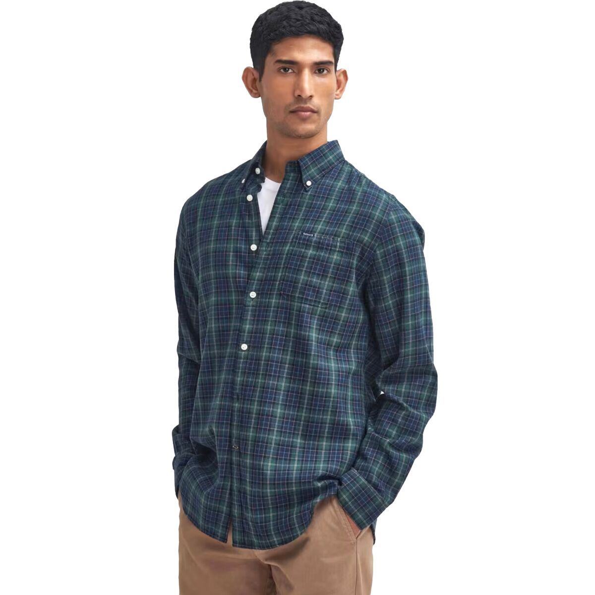 Barbour Lanark Tartan Tailored Shirt - Men's Green Loch, S