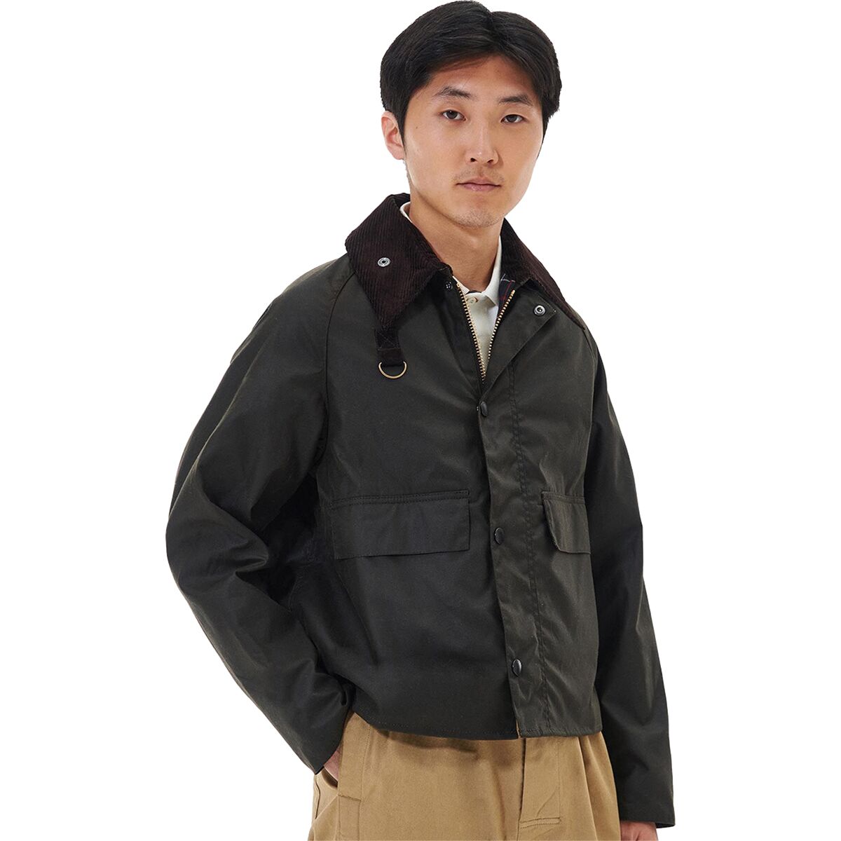 Image of Barbour Spey Wax Jacket - Men's Olive, XL