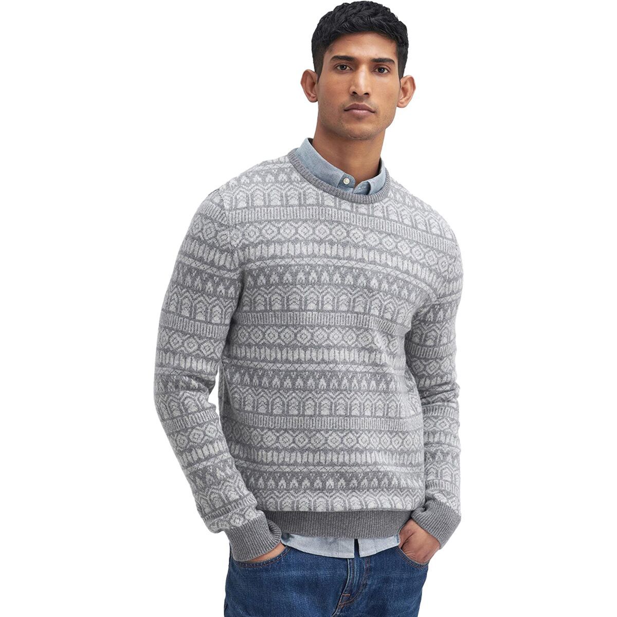 Barbour Stonebeck Fair Isle Crew Neck Sweater - Men