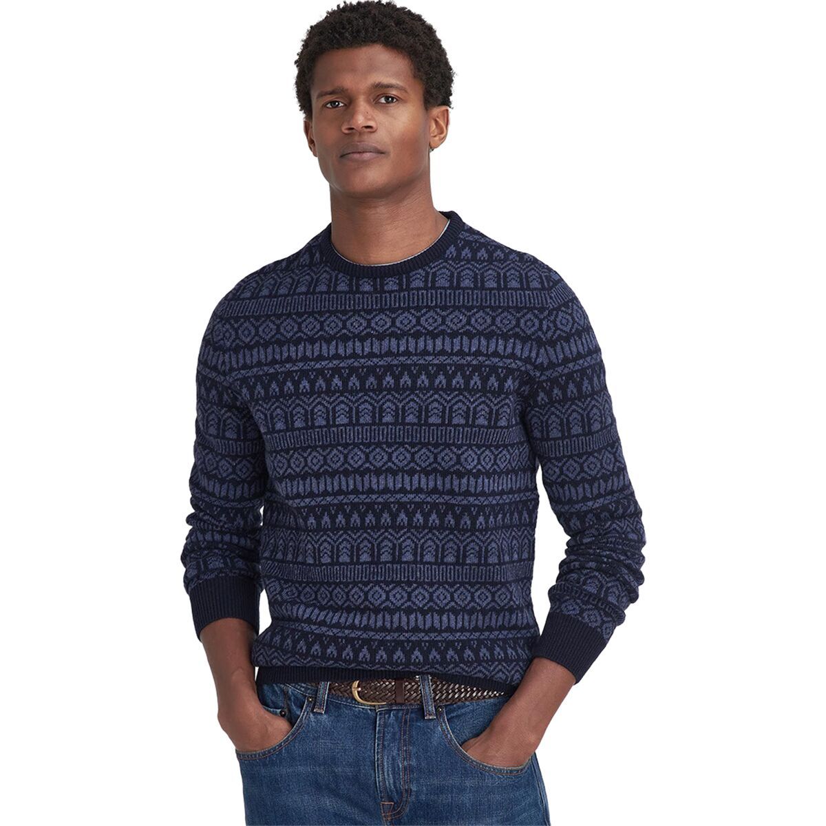 Barbour Stonebeck Fair Isle Crew Neck Sweater - Men