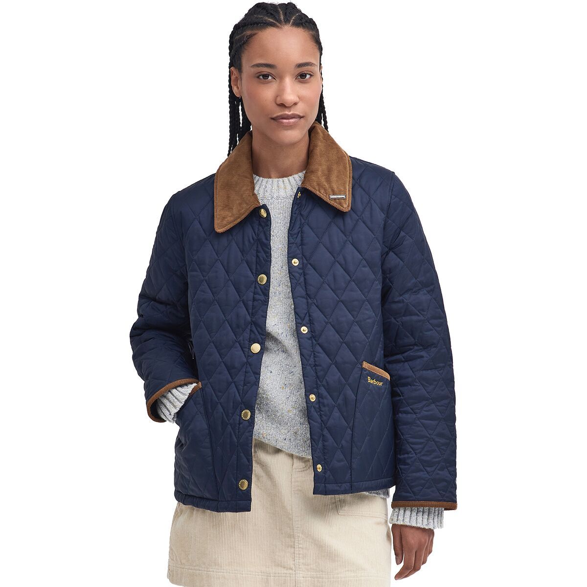 Barbour 30th Anniversary Cropped Liddesdale Jacket - Women's Navy/Classic, US 12/UK 16