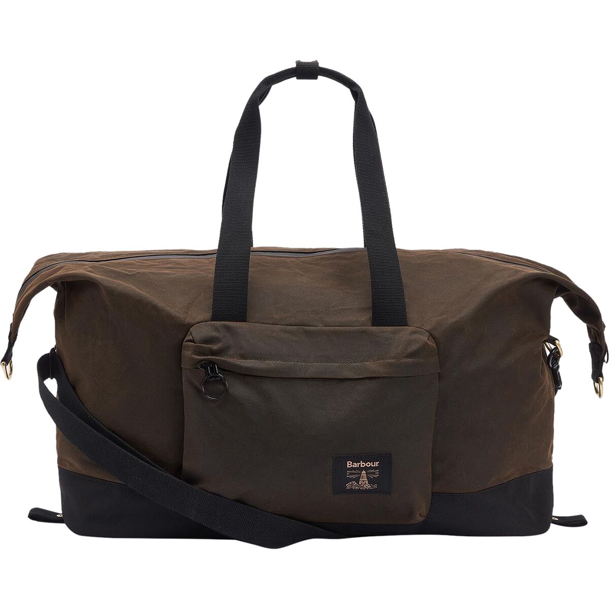 Image of Barbour Field Wax Holdall Olive/Black, One Size