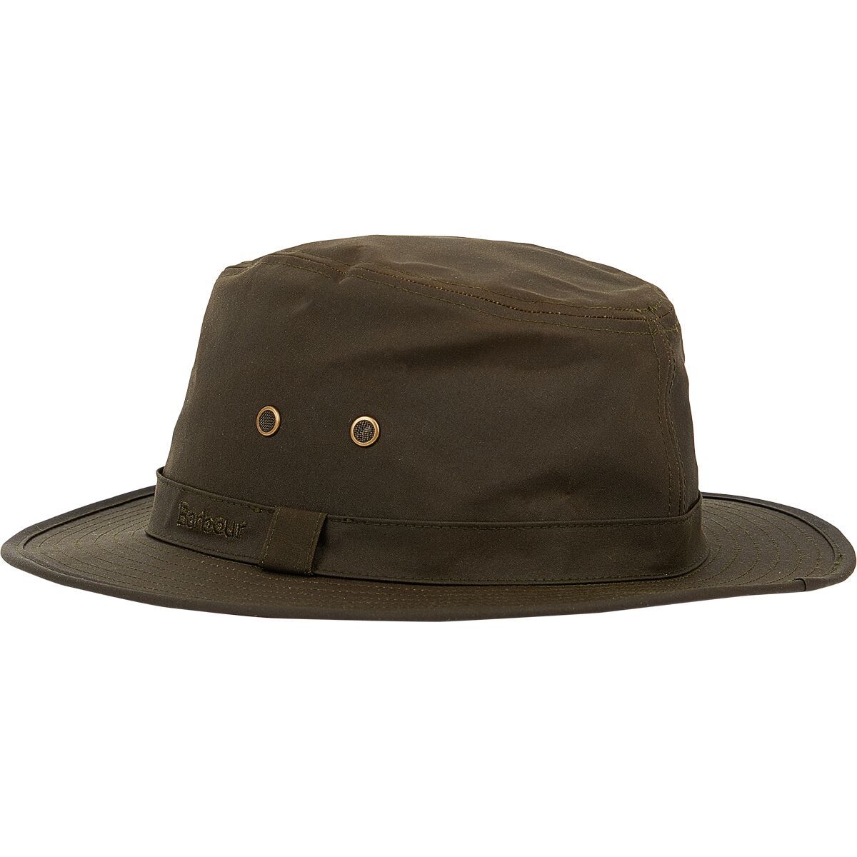 Barbour Dawson Wax Safari Hat Olive, L