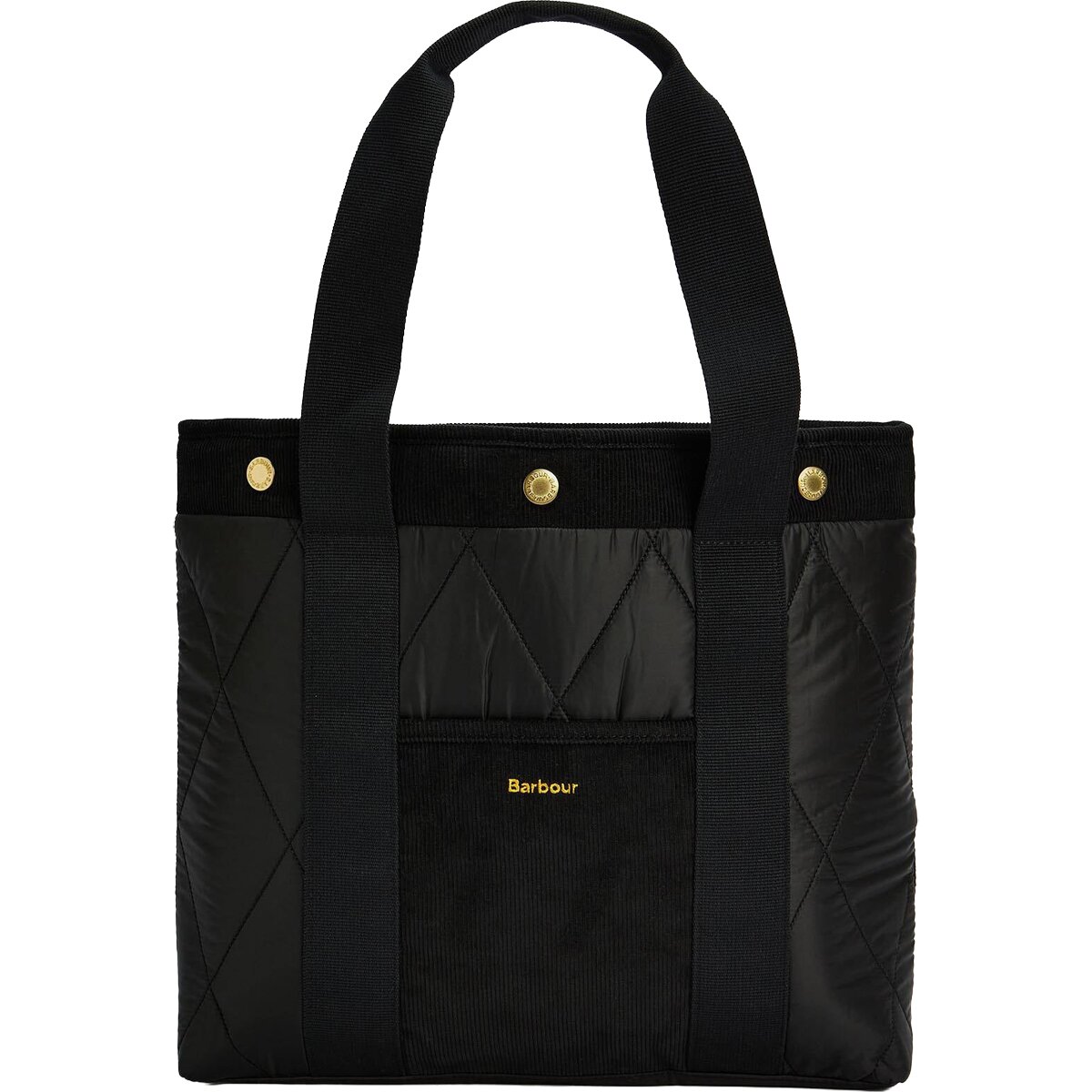 Image of Barbour Healy Tote Bag Black/Ancient, One Size