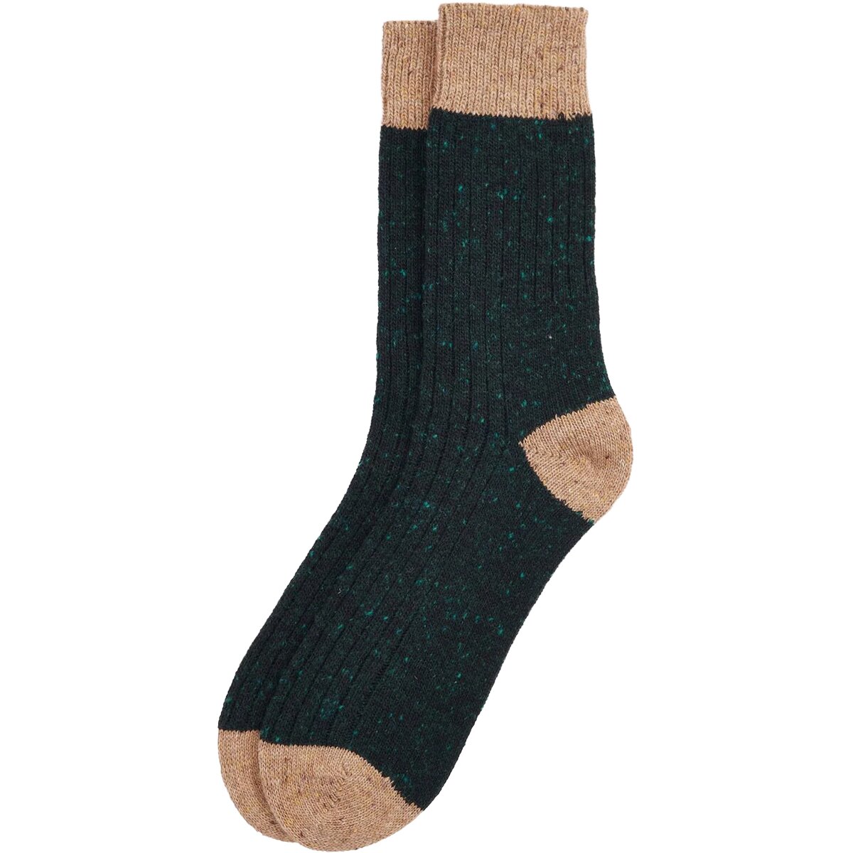 Image of Barbour Houghton Sock Evergreen/Sandstone, L