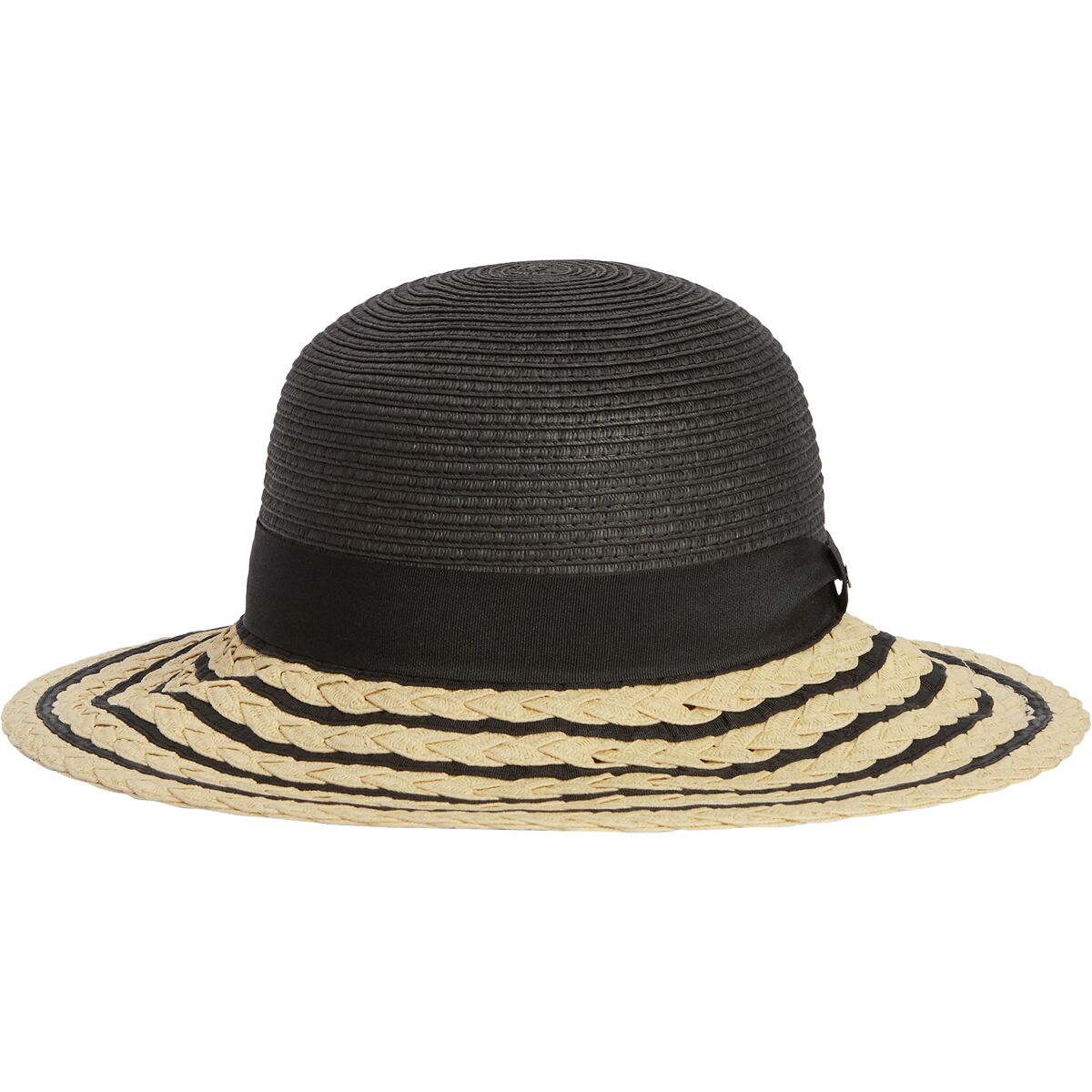 Barbour Barbour Macy Braid Summer Hat - Women's Black/Natural, M