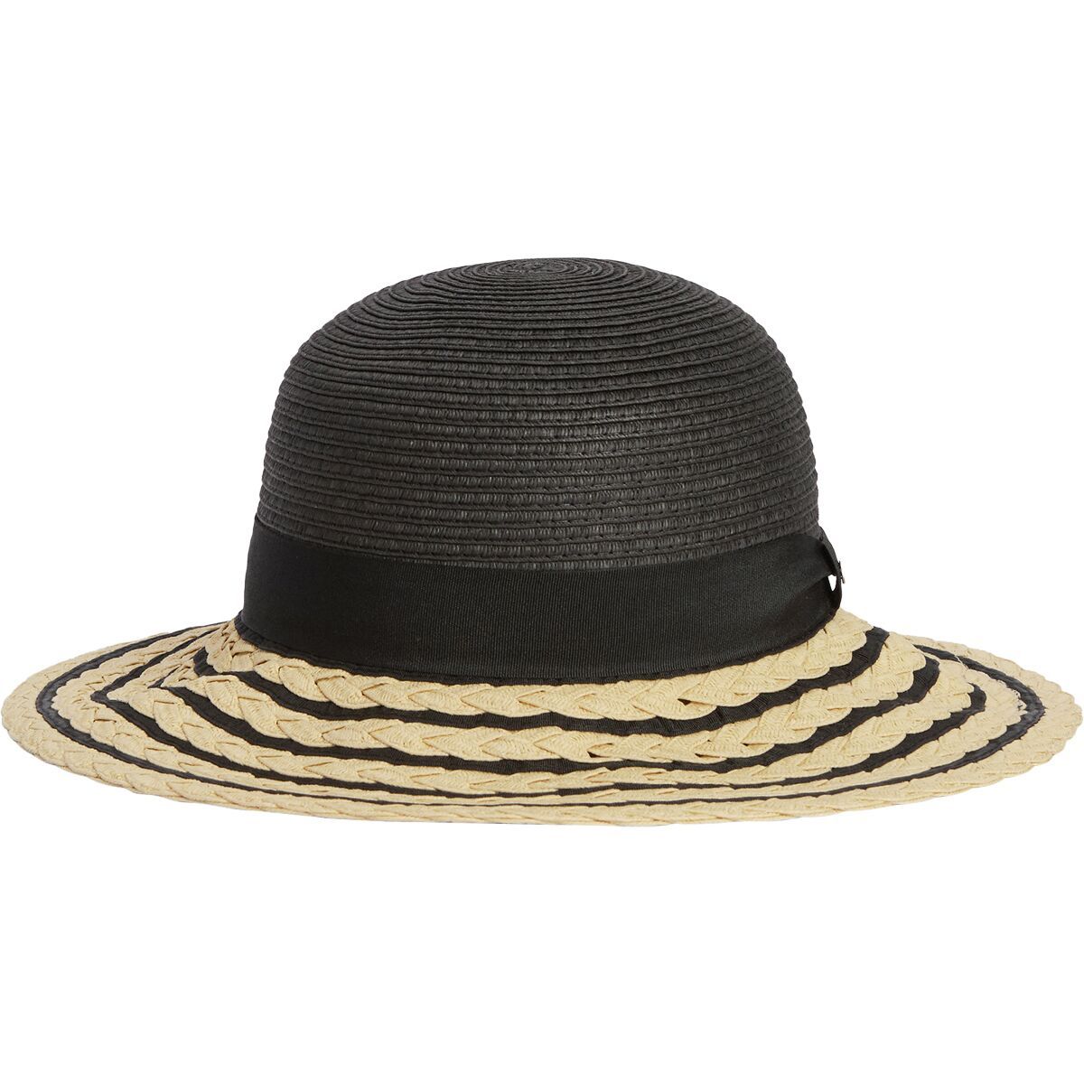 Barbour Macy Braid Summer Hat - Women's Black/Natural, S