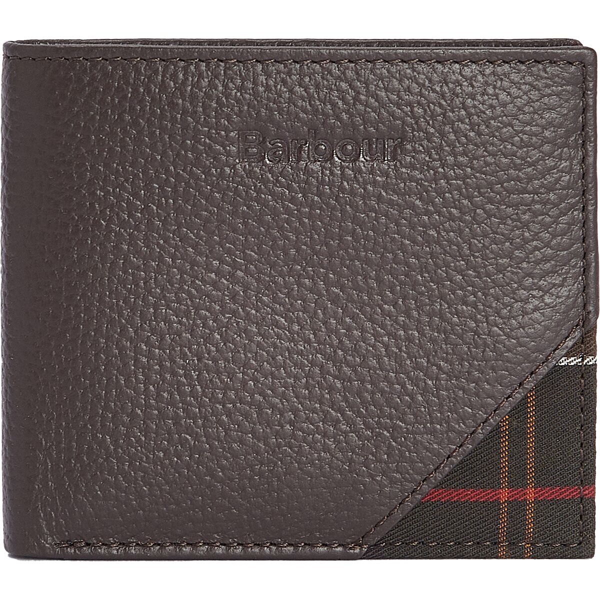 Image of Barbour Tarbert Leather Wallet - Men's Chocolate Brown, One Size
