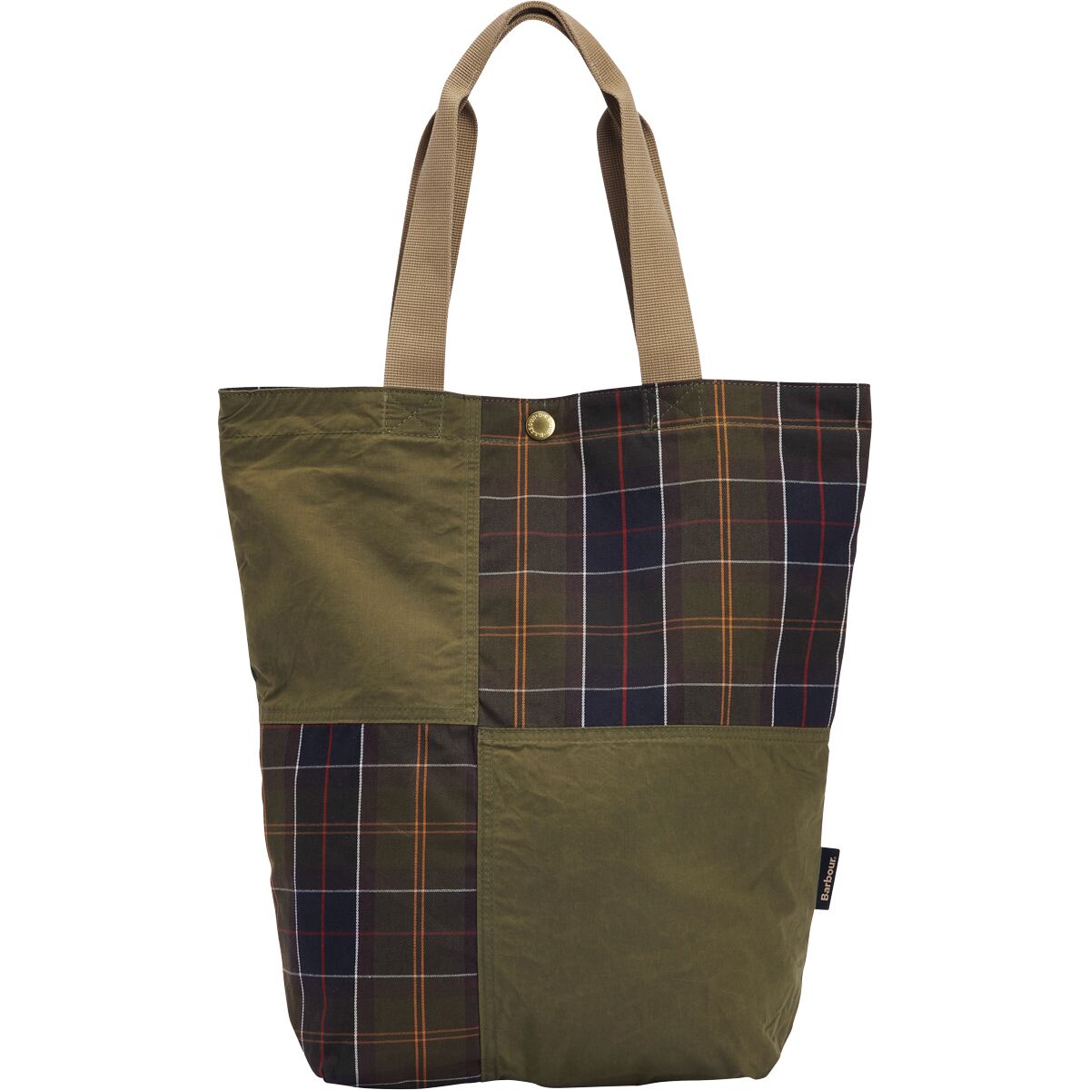 Barbour Barbour Transport Patchwork Tote Bag Dusky Green, One Size