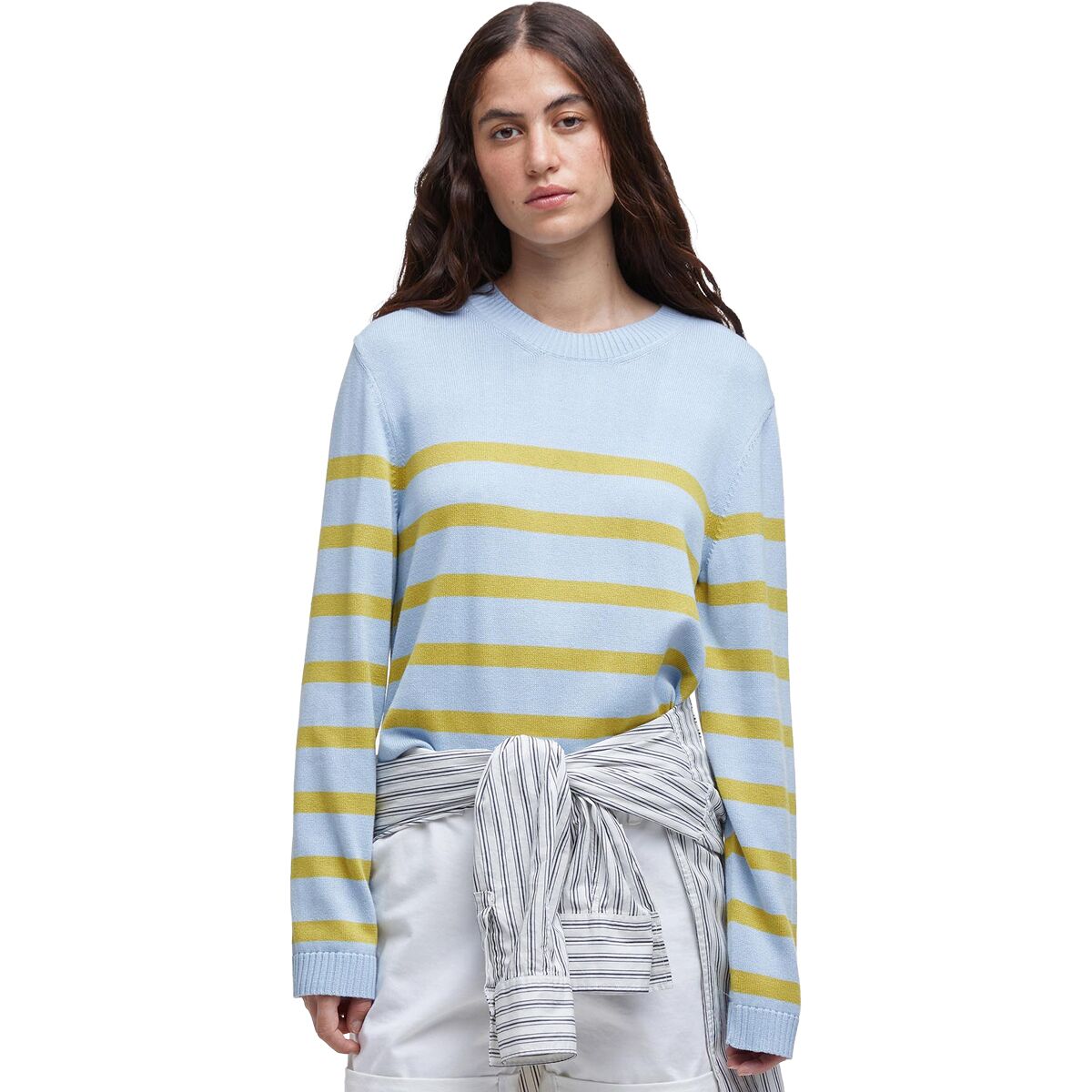 Image of Barbour Bronya Knitted Jumper - Women's Breeze Blue, US 14/UK 18
