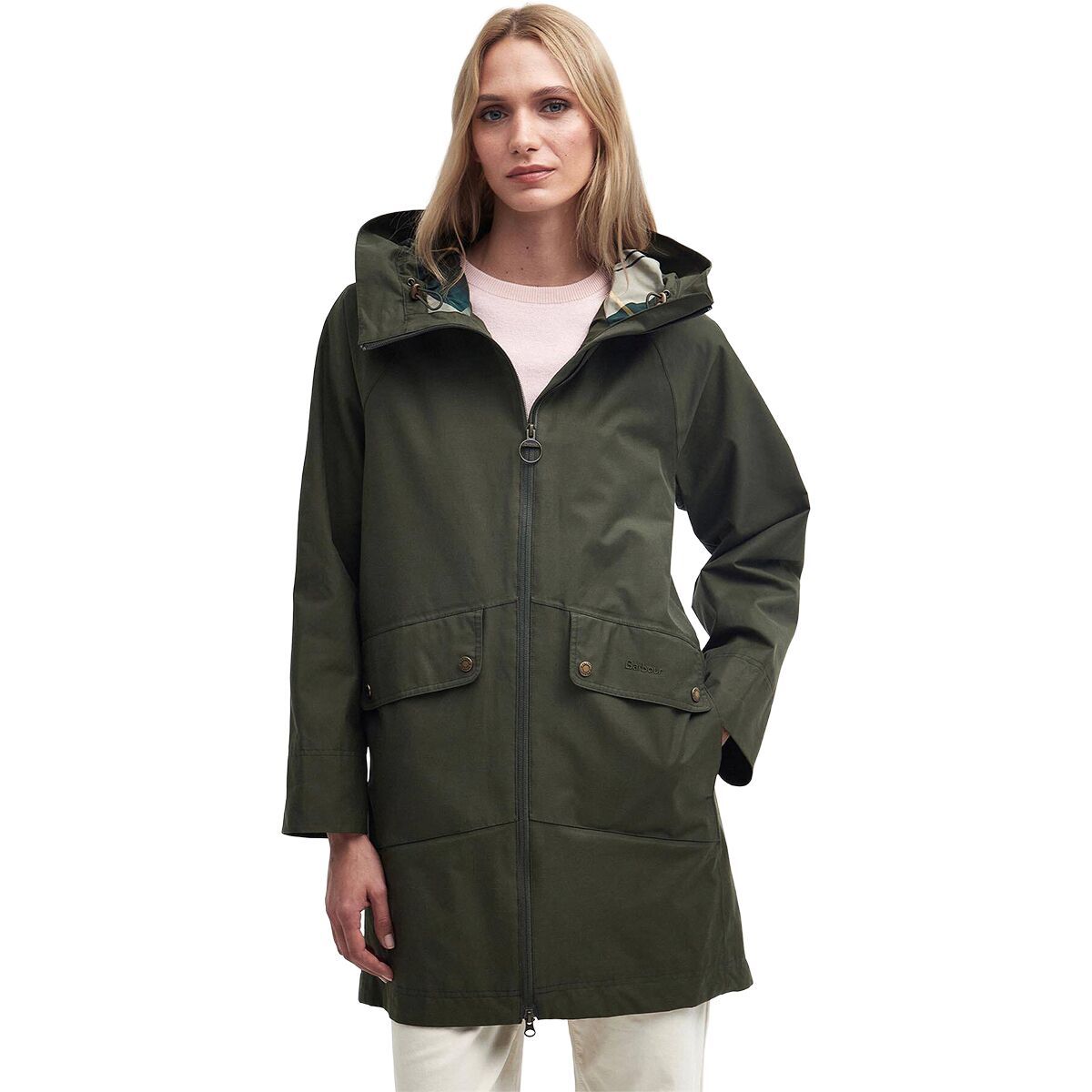 Image of Barbour Heron Waterproof Jacket - Women's Olive, US 12/UK 16
