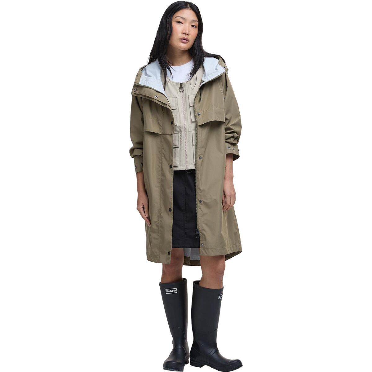 Image of Barbour Jayla Waterproof Parka - Women's Dusky Green, US 12/UK 16