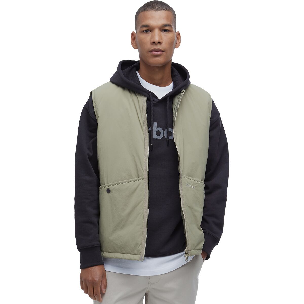 Barbour Re-Engineered Liddesdale Gilet Vest - Men's Bleached Olive, M