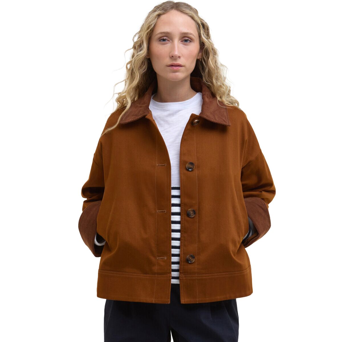 Image of Barbour Abbey Casual Jacket - Women's Rust Brown, US 12/UK 16