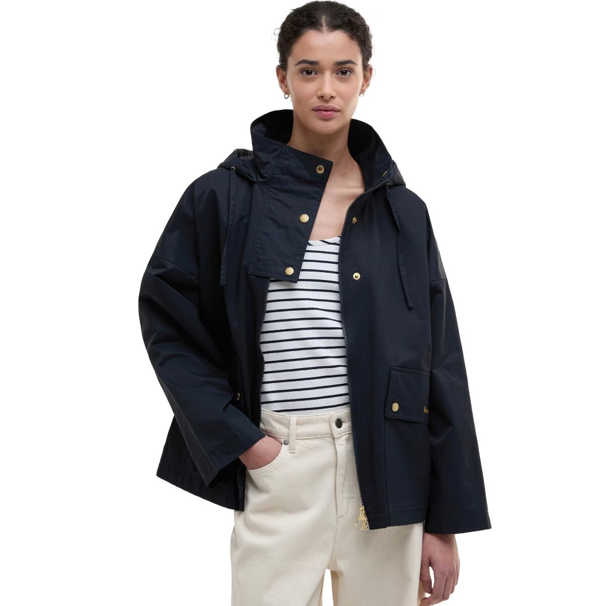 Image of Barbour Cecile Showerproof Jacket - Women's Dark Navy, US 10/UK 14