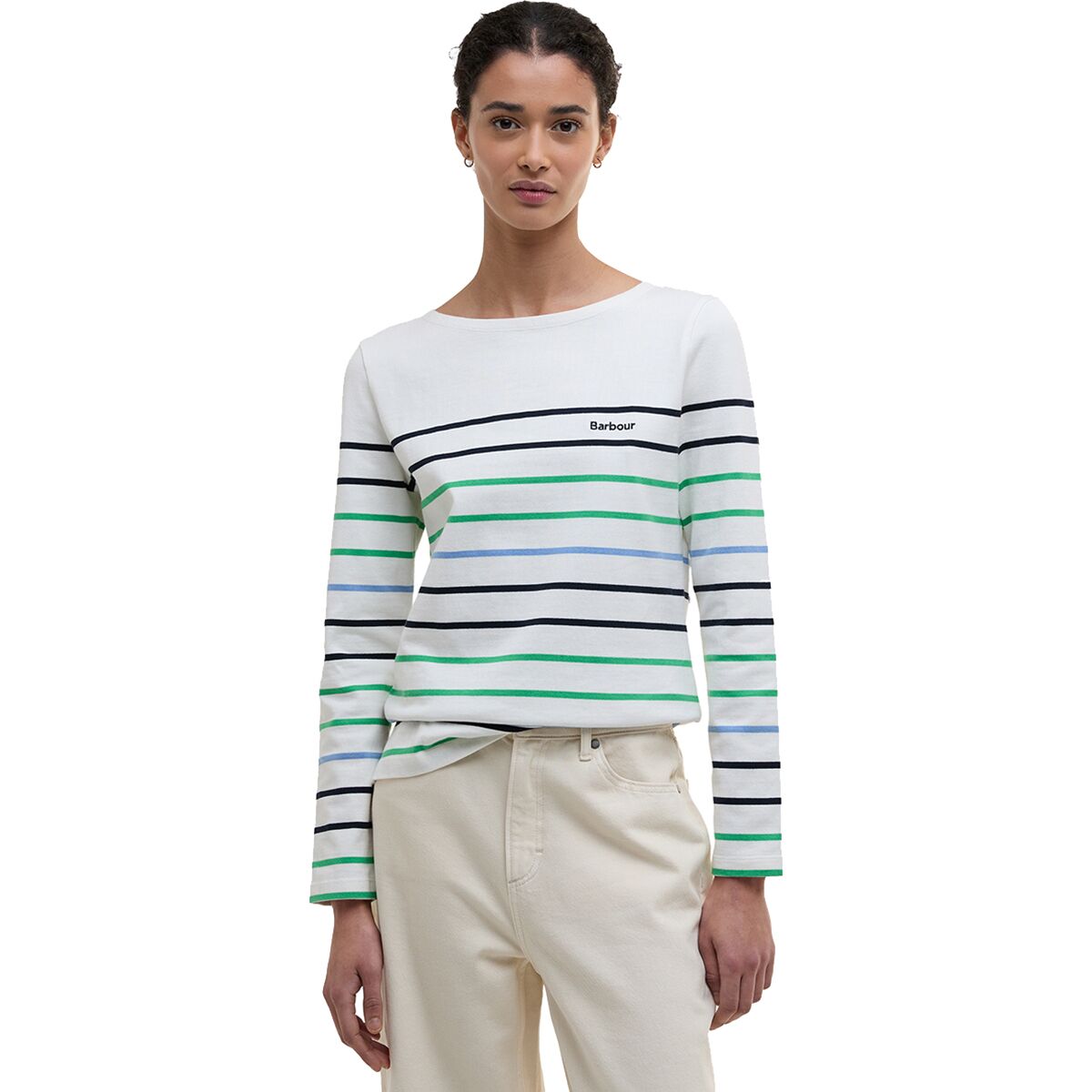 Barbour Barbour Hawkins Top - Women's Cloud Stripe, US 10/UK 14