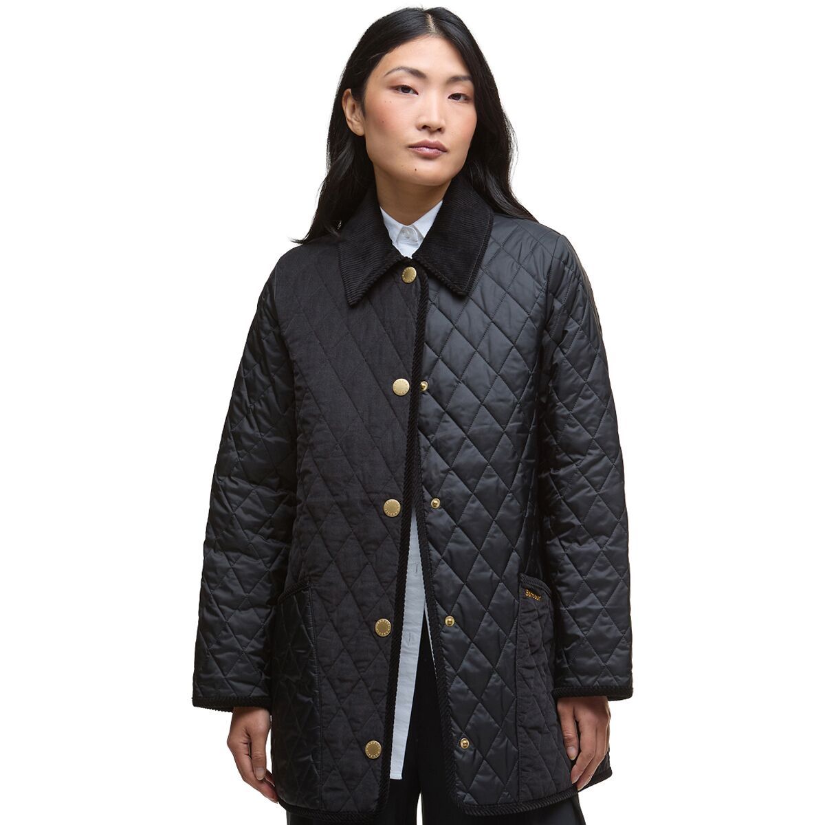 Image of Barbour Meryl Quilted Jacket - Women's Black/Classic, US 12/UK 16
