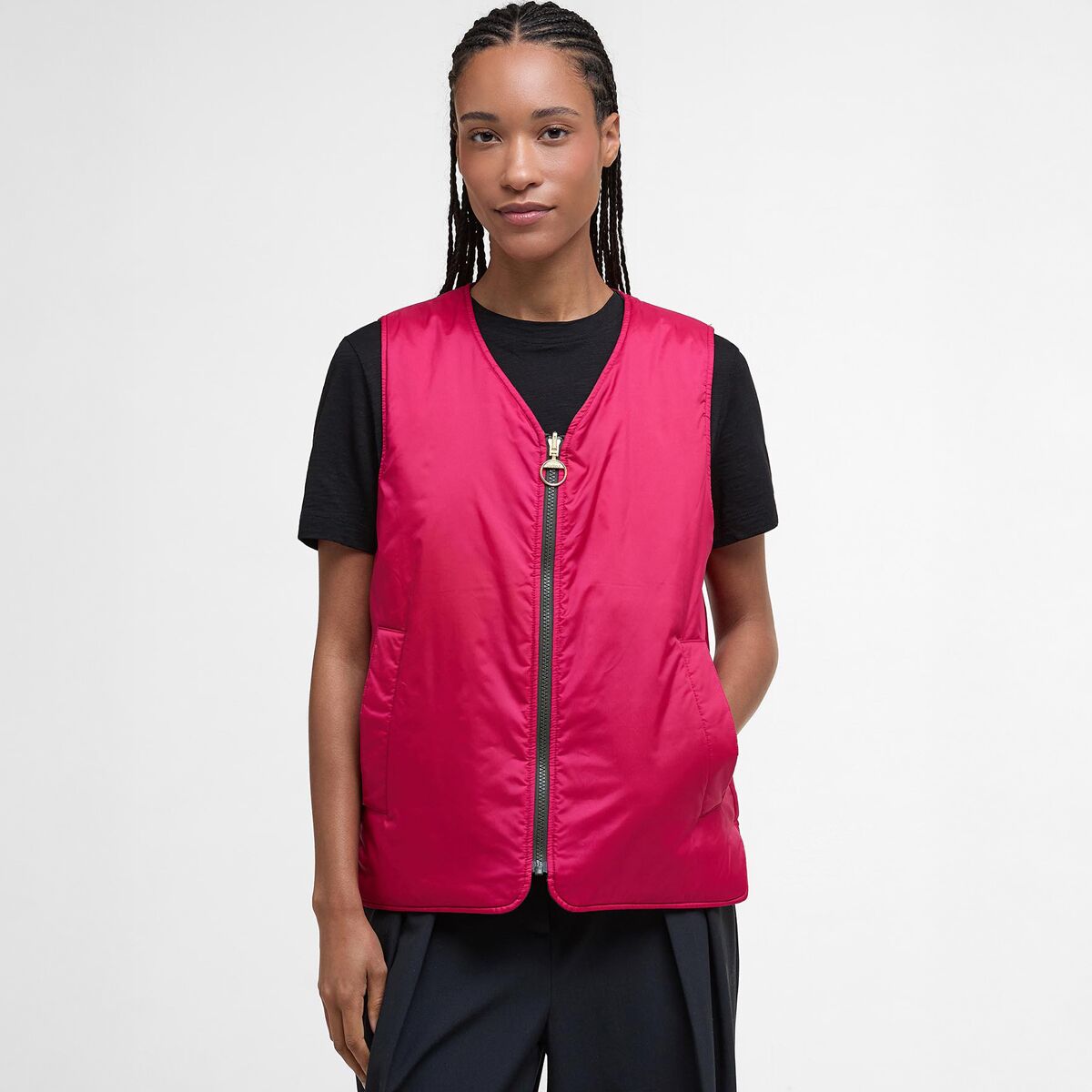 (取寄) バブアー レディース マイ リバーシブル ライナー ベスト - ウィメンズ Barbour women My Reversible Liner Vest - Women's Sage/Zeni Pink Barbour My Reversible Liner Vest - Women's - Clothing