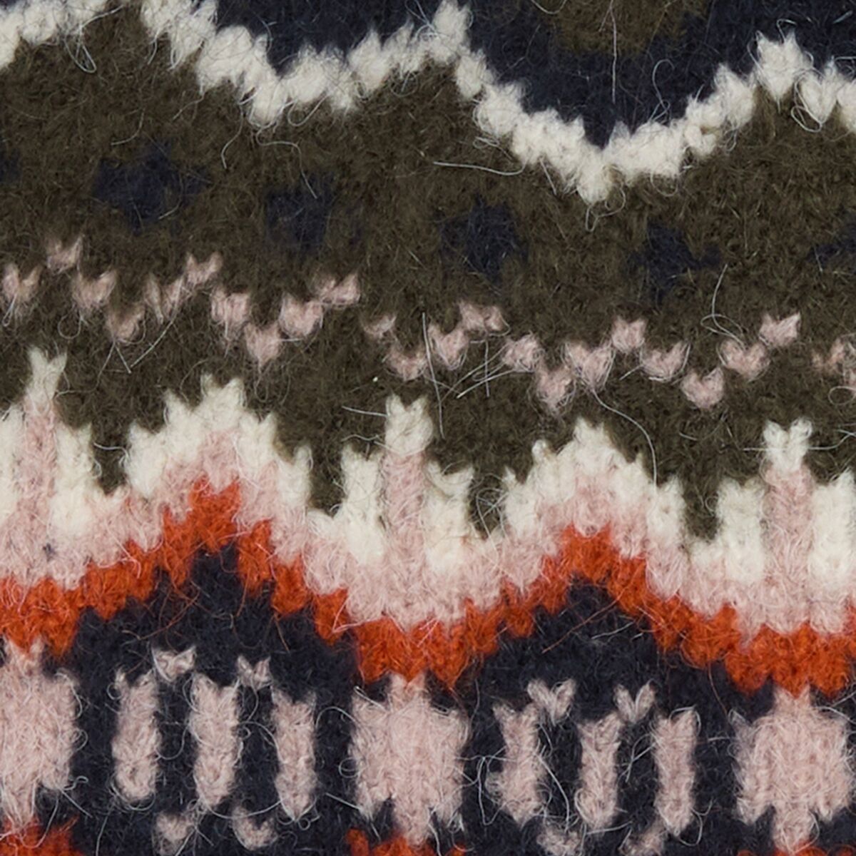 (取寄) バブアー ヘレン フェア アイル ビーニー ハット Barbour Helen Fair Isle Beanie Hat Olive Barbour Helen Fair Isle Beanie Hat - Accessories