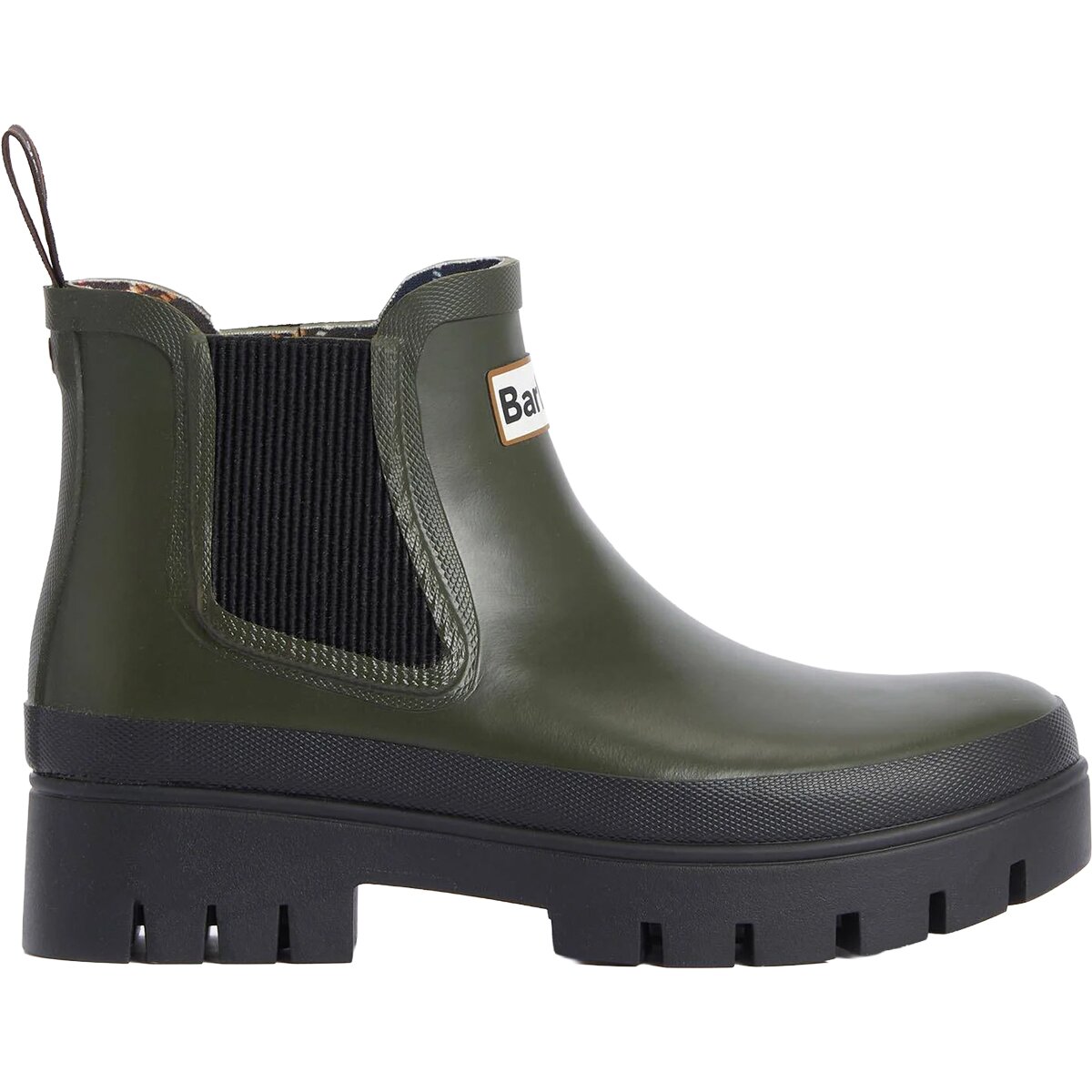 Image of Barbour Halton Chelsea Welly - Women's Olive/Black, US 10.0/UK 8.0