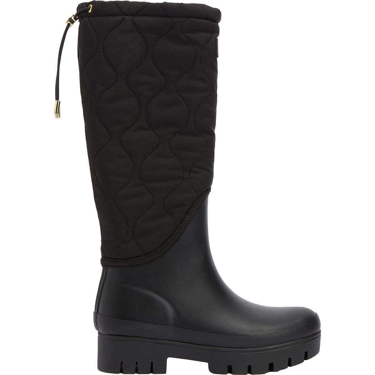Image of Barbour Marnie Quilted Tall Welly - Women's Black, 6.0