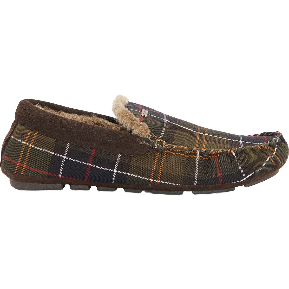 Image of Barbour Monty Moccasin Slipper - Men's Recycled Classic Tartan, 10.0