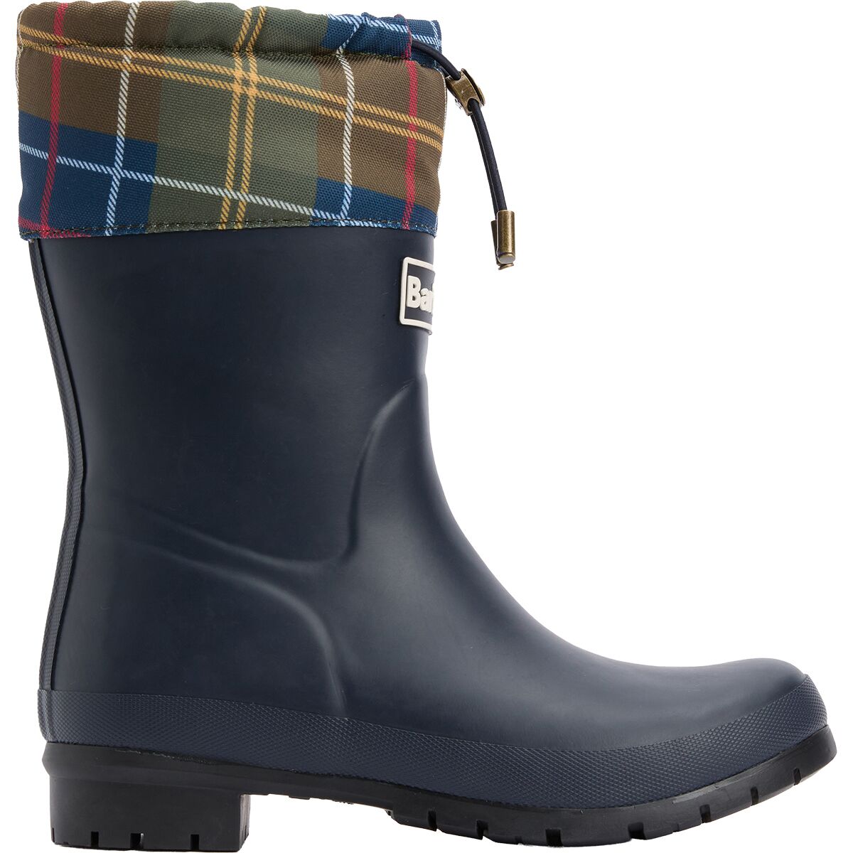 Image of Barbour Mowbray Mid Welly - Women's Navy/Classic Tartan, US 10.0/UK 8.0