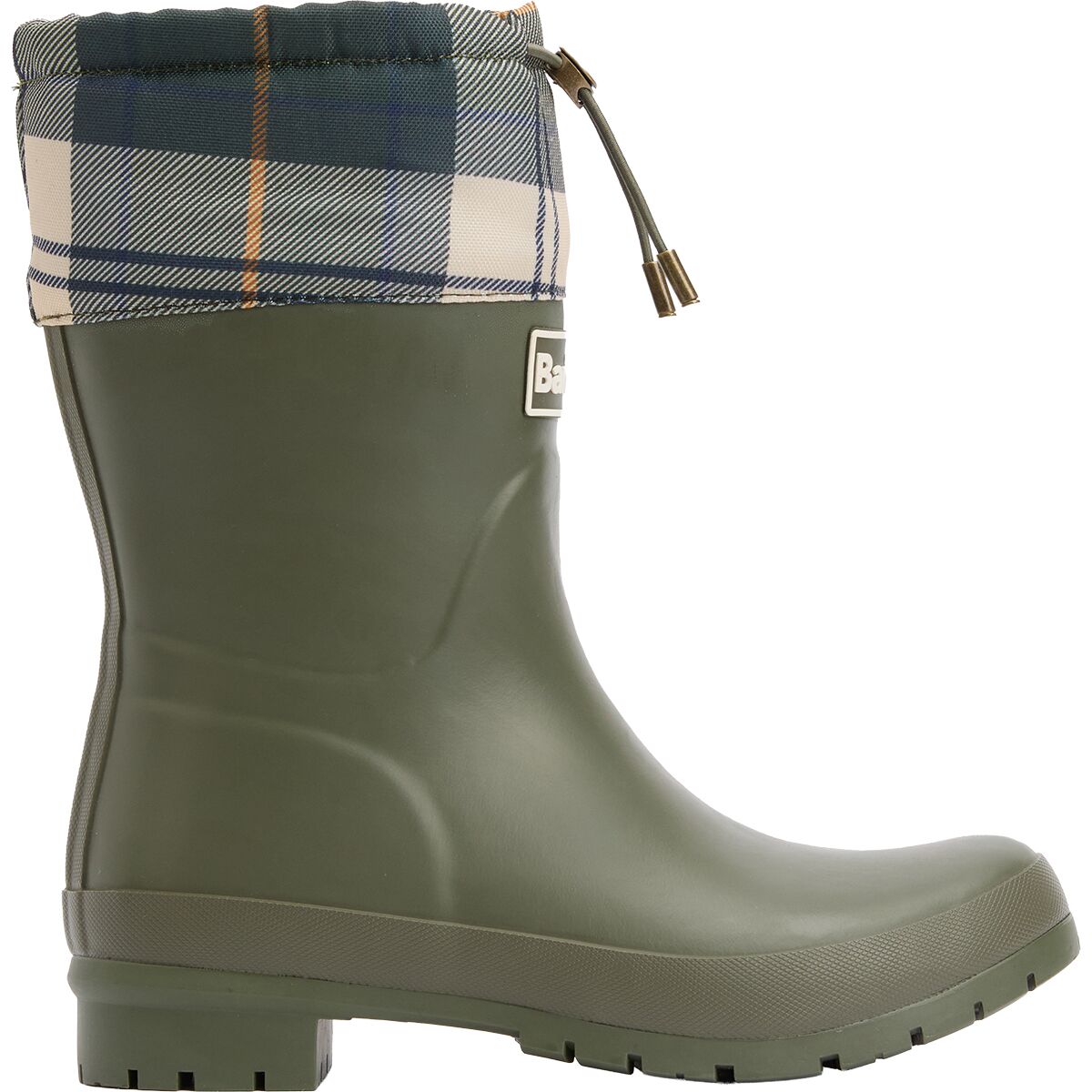 Image of Barbour Mowbray Mid Welly - Women's Olive/Ancient Tartan, US 8.0/UK 6.0