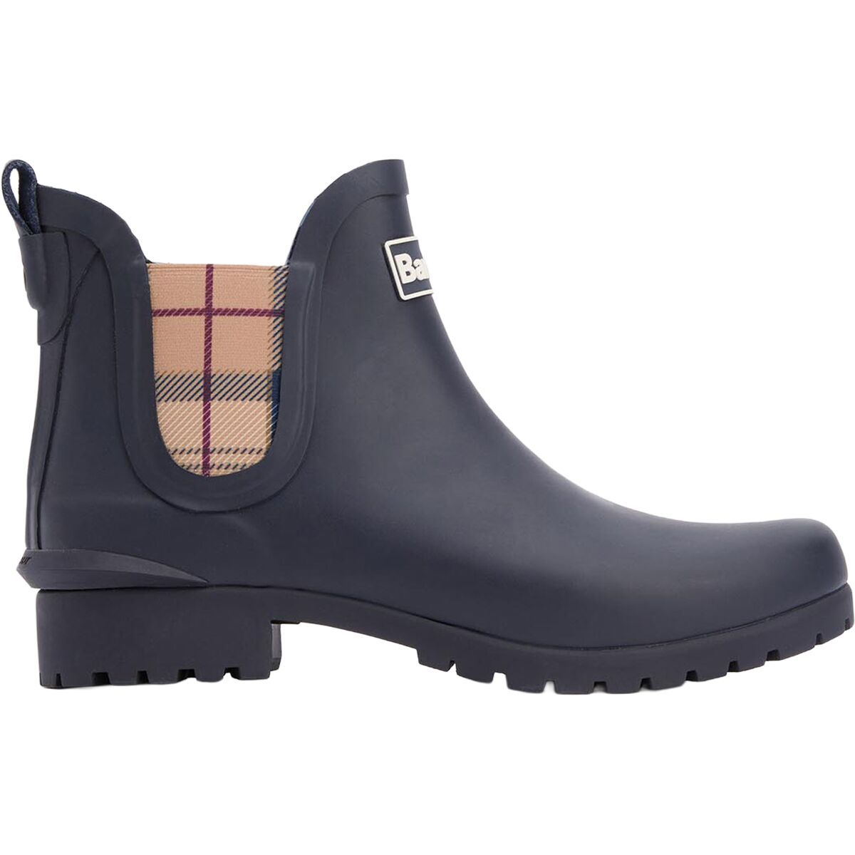 Image of Barbour Wilton Chelsea Welly - Women's Navy/Hessian, 6.0