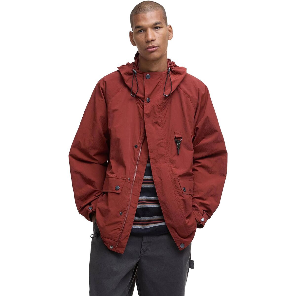 Image of Barbour Rig Showerproof Jacket - Men's Fired Brick, L