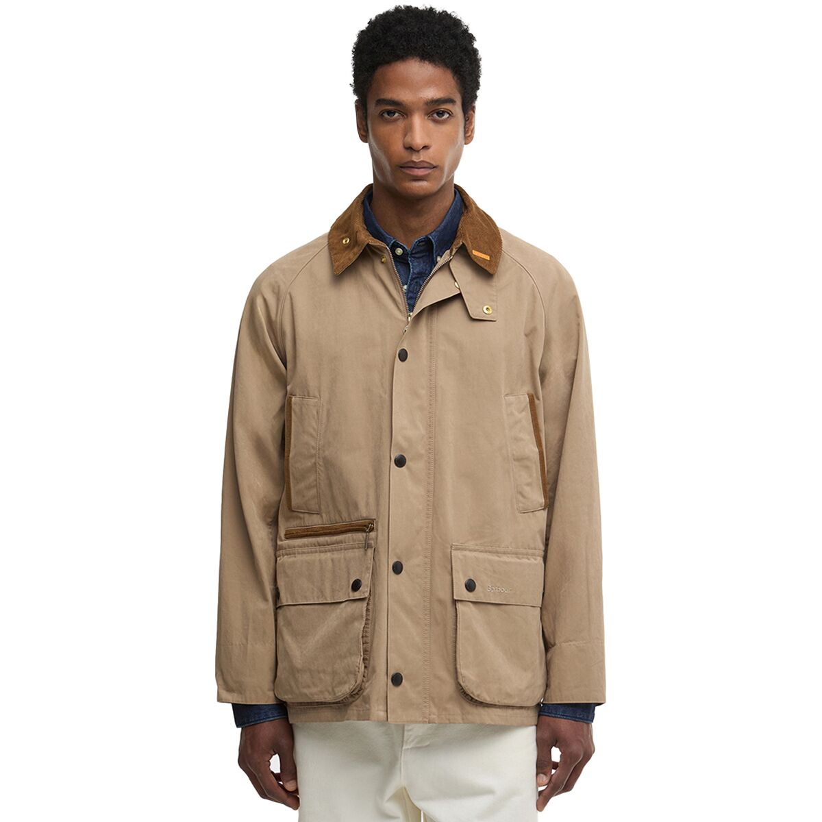 Image of Barbour Icons Bedale Casual Jacket - Men's Military Brown, XL