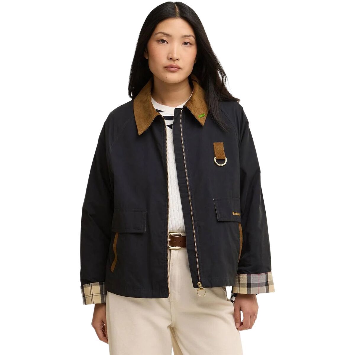 Image of Barbour Icons Spey Showerproof Jacket - Women's Dark Navy/Dress, US 10/UK 14