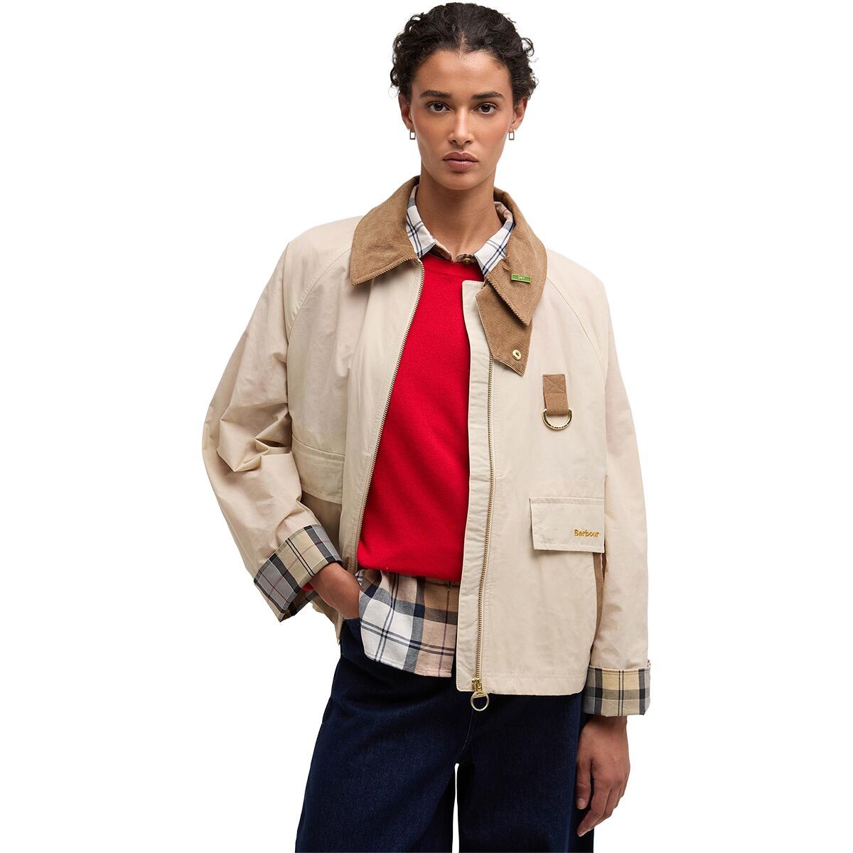 Image of Barbour Icons Spey Showerproof Jacket - Women's Jasmine/Dress, US 10/UK 14