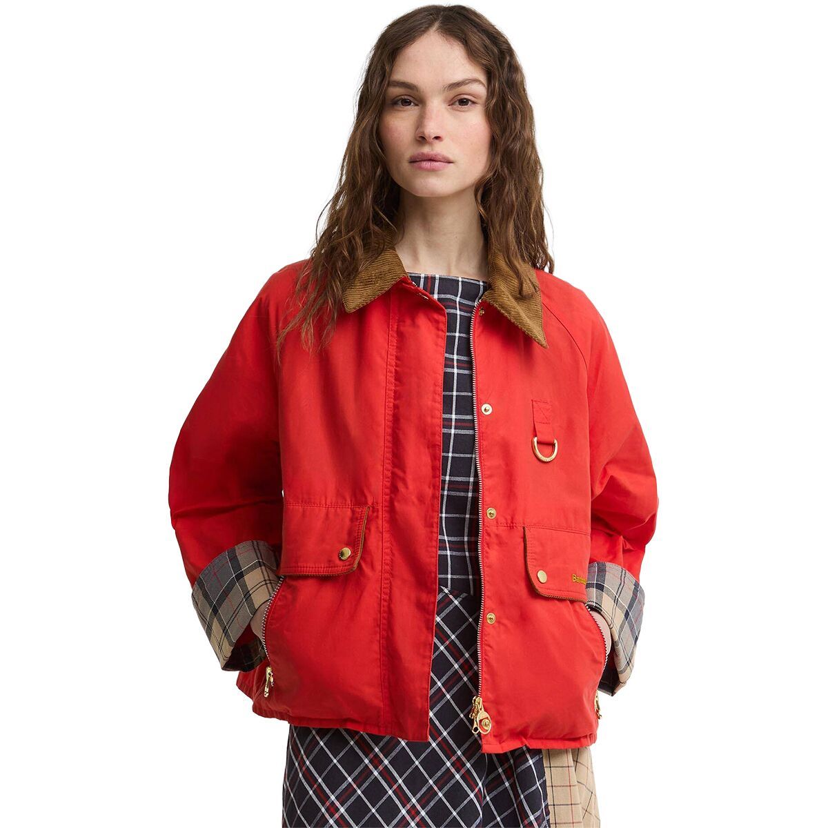 Image of Barbour Mackworth Casual Jacket - Women's Vermillion/Dress, US 10/UK 14