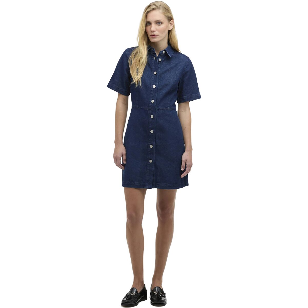 Image of Barbour Maia Denim Shirt - Women's Rinse Wash, US 8/UK 12