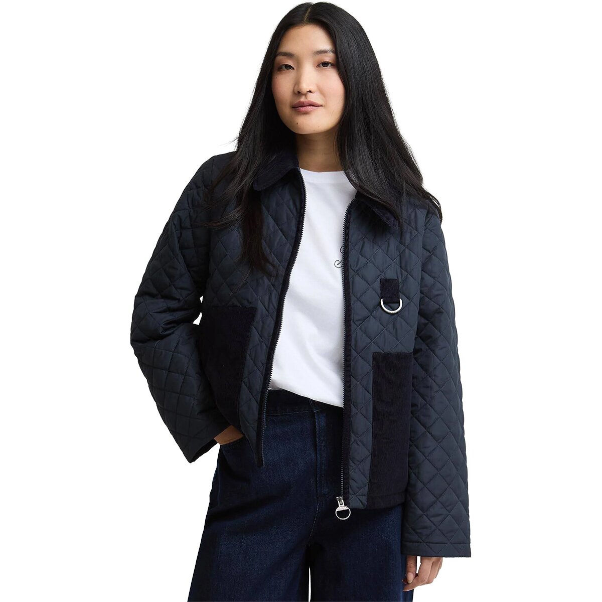 Image of Barbour Aylesby Quilted Jacket - Women's Dark Navy, US 6/UK 10