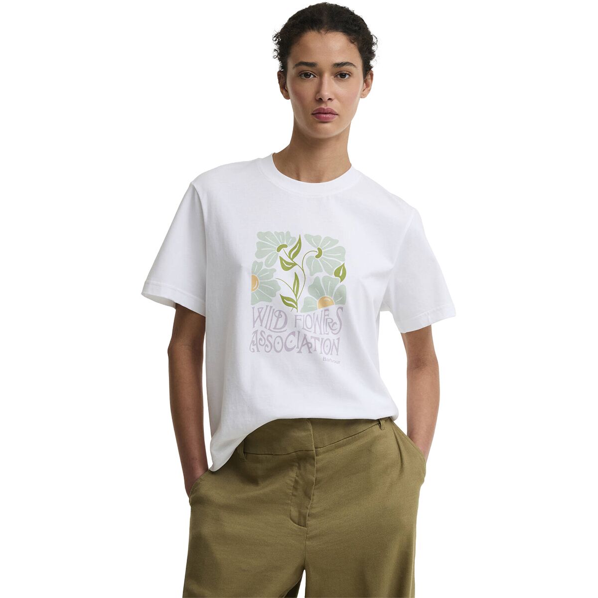 Image of Barbour x Mul Grainger T-Shirt - Women's White, US 10/UK 14