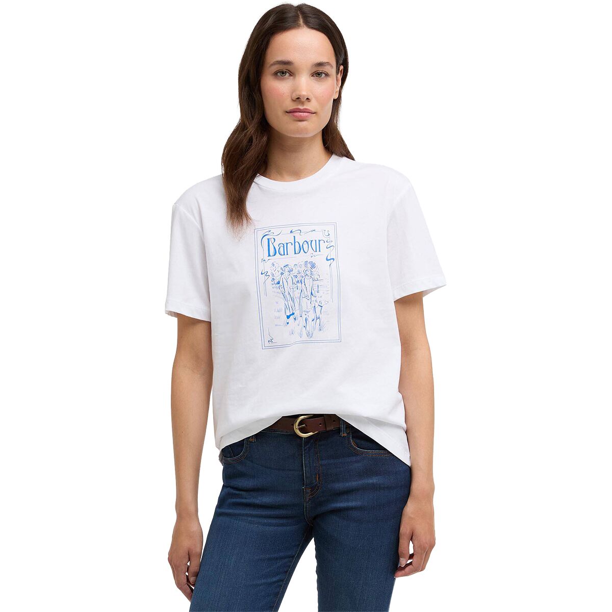 Image of Barbour x Mul Heaton T-Shirt - Women's White, US 6/UK 10