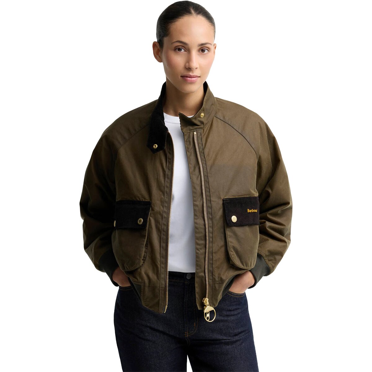 Image of Barbour Ivybridge Wax Jacket - Women's Beech/Ancient, US 10/UK 14