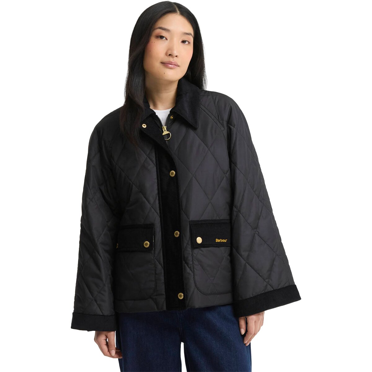 Barbour Barbour Kilnwick Quilted Jacket - Women's Black/Ancient, US 8/UK 12 - $330.00 at Backcountry.com
