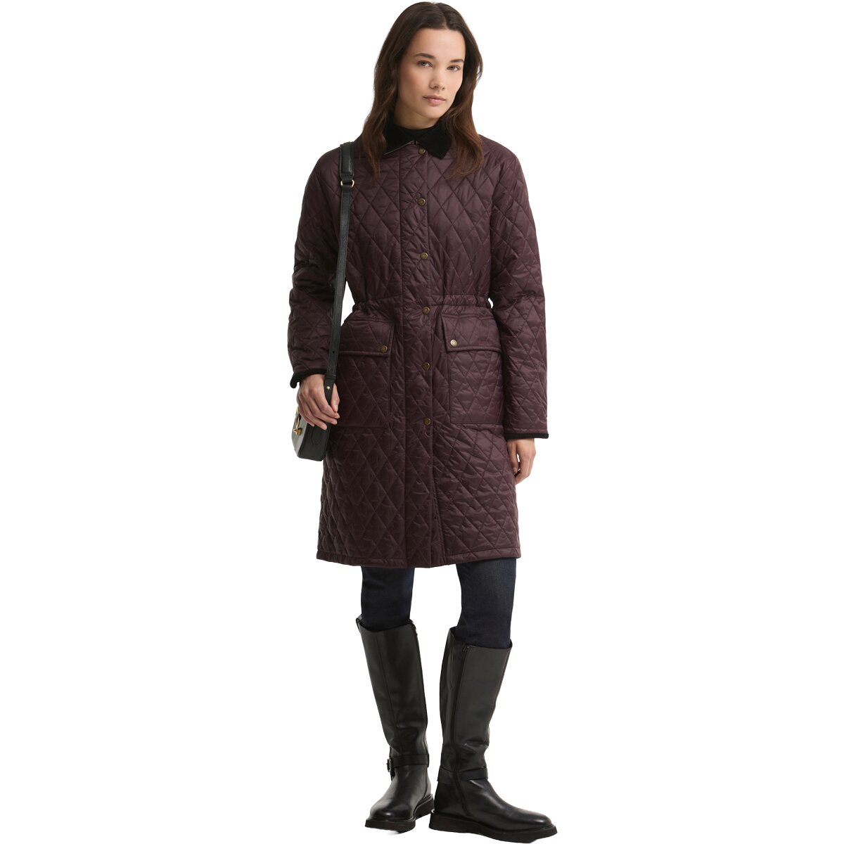 Image of Barbour Rosamund Quilted Jacket - Women's Fig/Muted, US 8/UK 12
