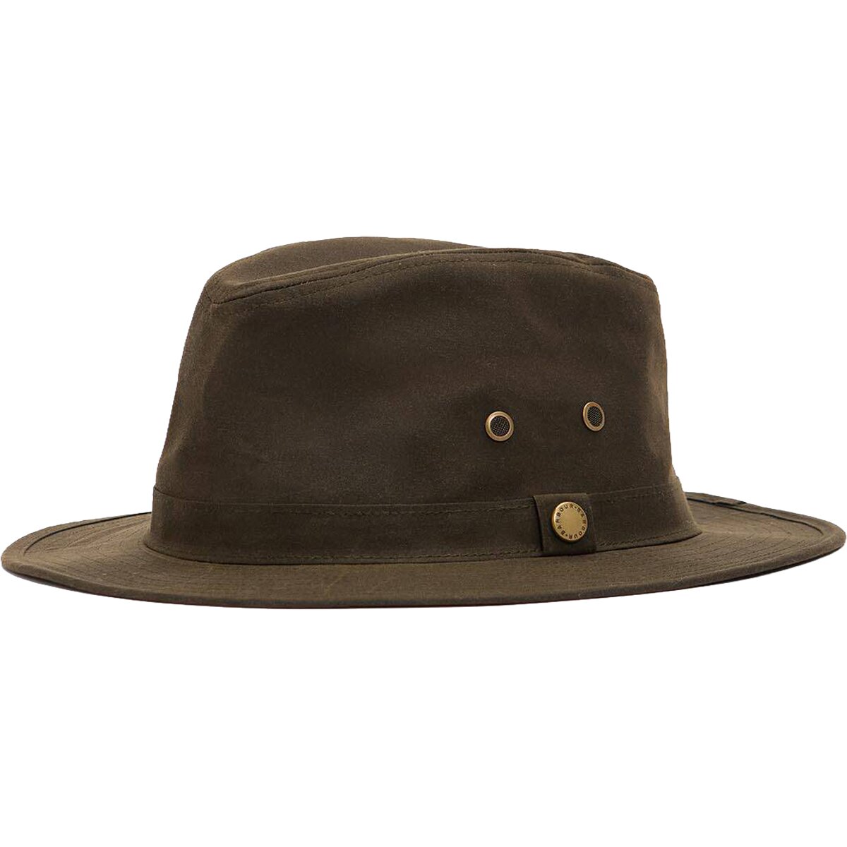 Image of Barbour Crayton Wax Safari Hat Olive, S